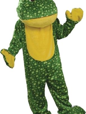 Forum Deluxe Plush Frog Mascot Adult Costume - Free Shipping